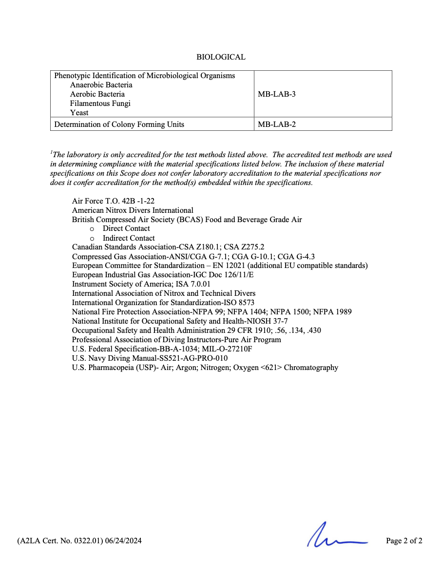 A2LA accreditation certificate ISO 1025 Trace Analytics April 2026 .2